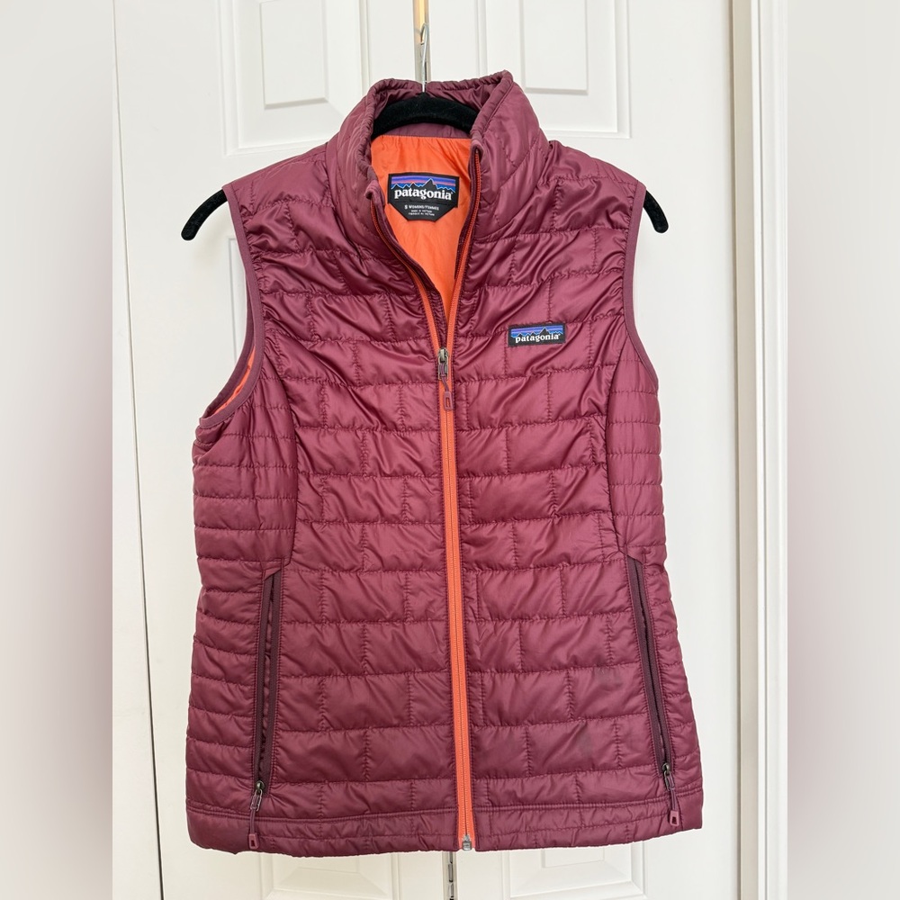 Patagonia Burgundy Nano Puff Vest